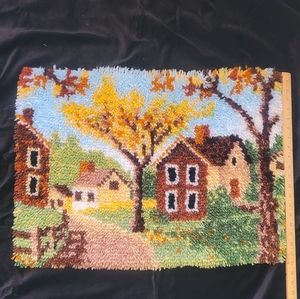 Vintage Early 80s Hook Rug